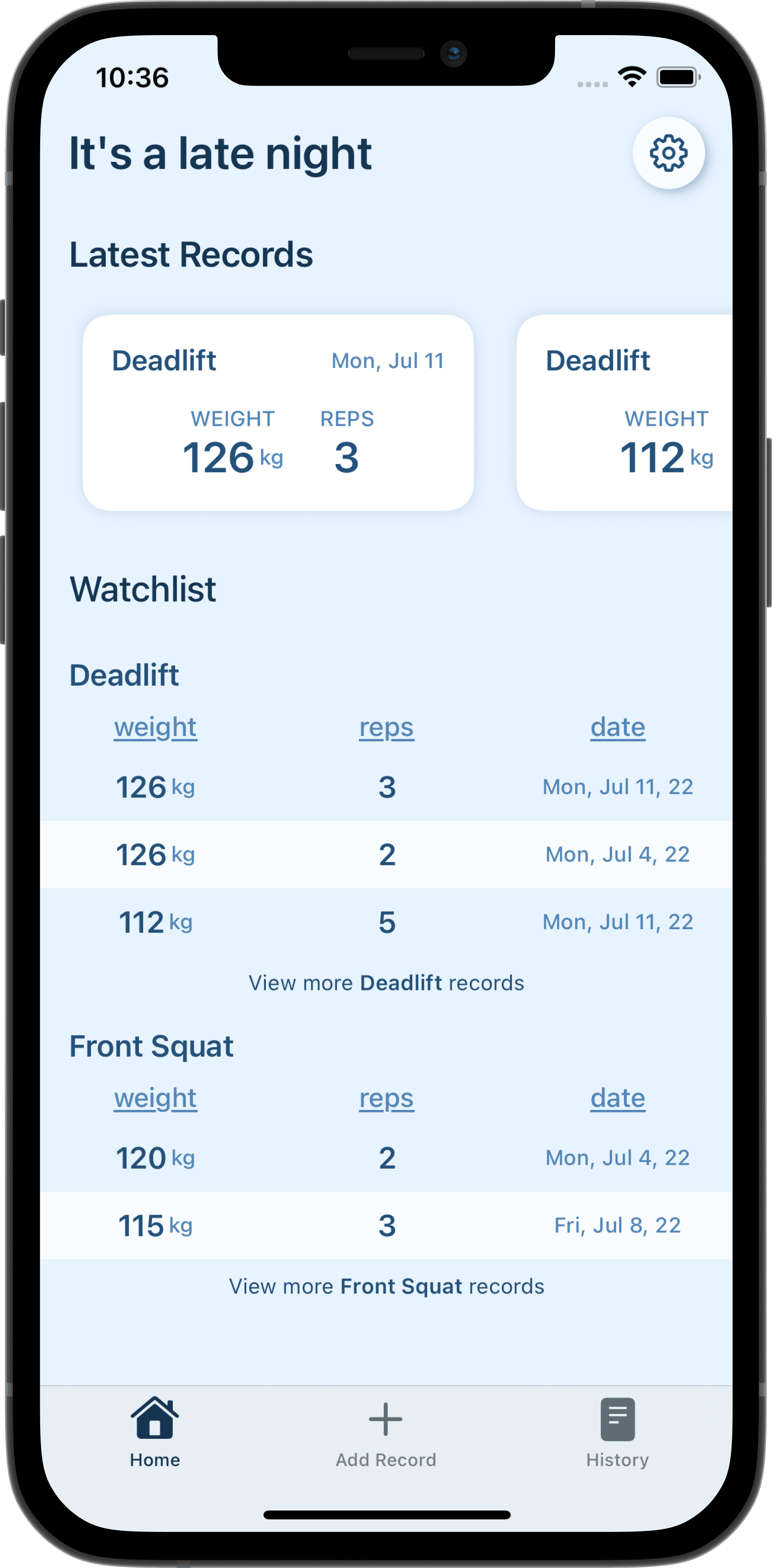 Solidus on iPhone of calculation